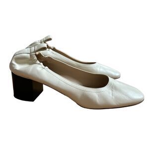 Everlane Women’s The Day Italian Leather High Heel - Bone, 10US
